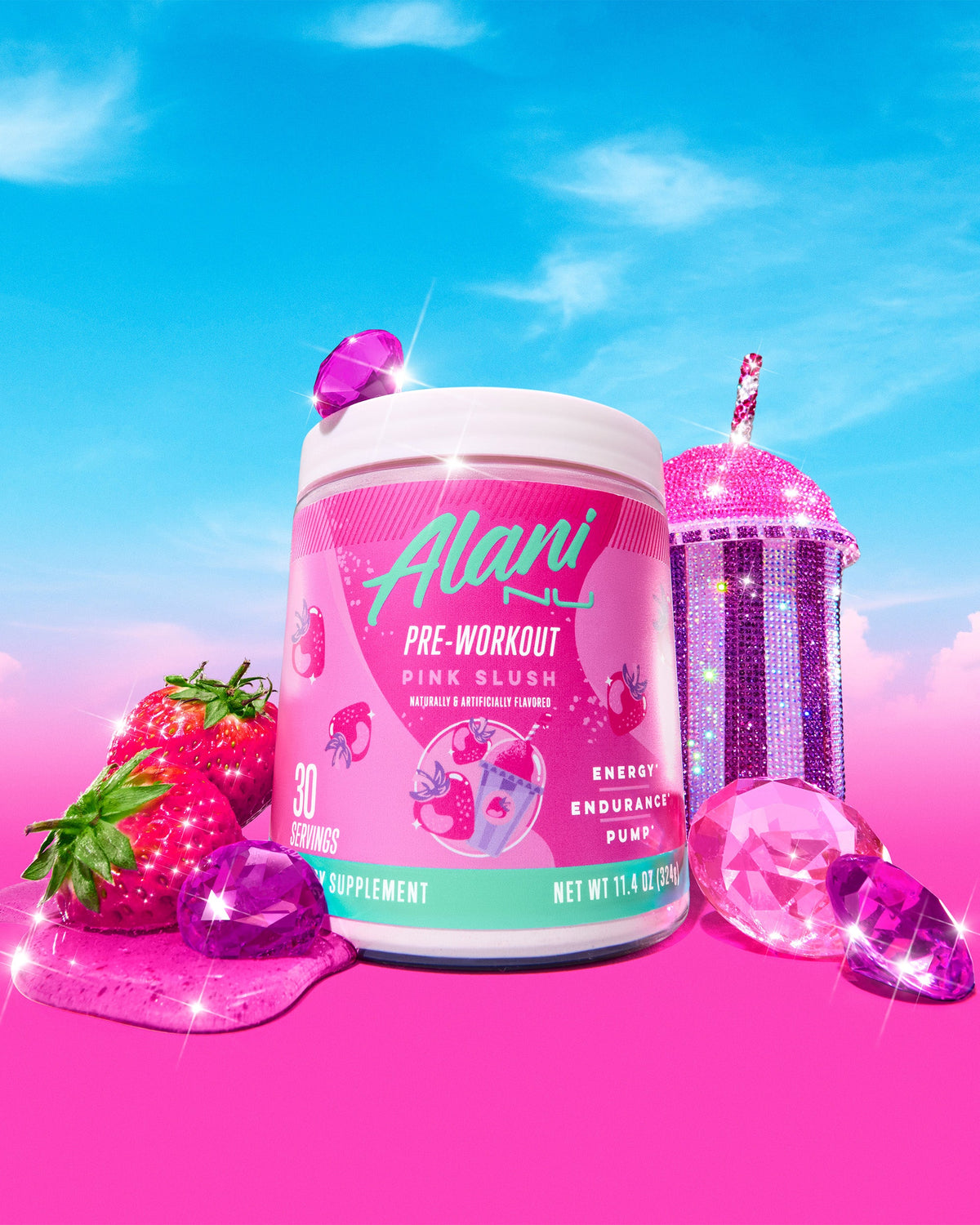 Pink Slush Pre-Workout Formula, 30 Servings
