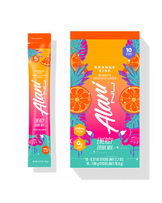 Orange Kiss Energy Powder Sticks, 10-Pack