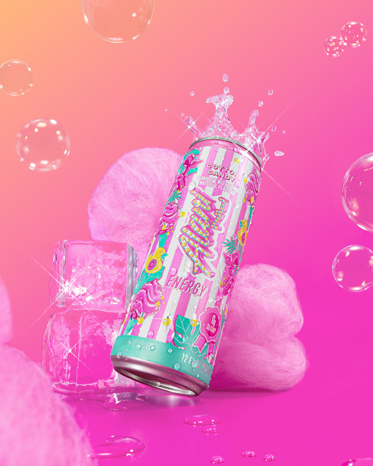 Cotton Candy Sugar-Free Energy Drink, 12-Pack