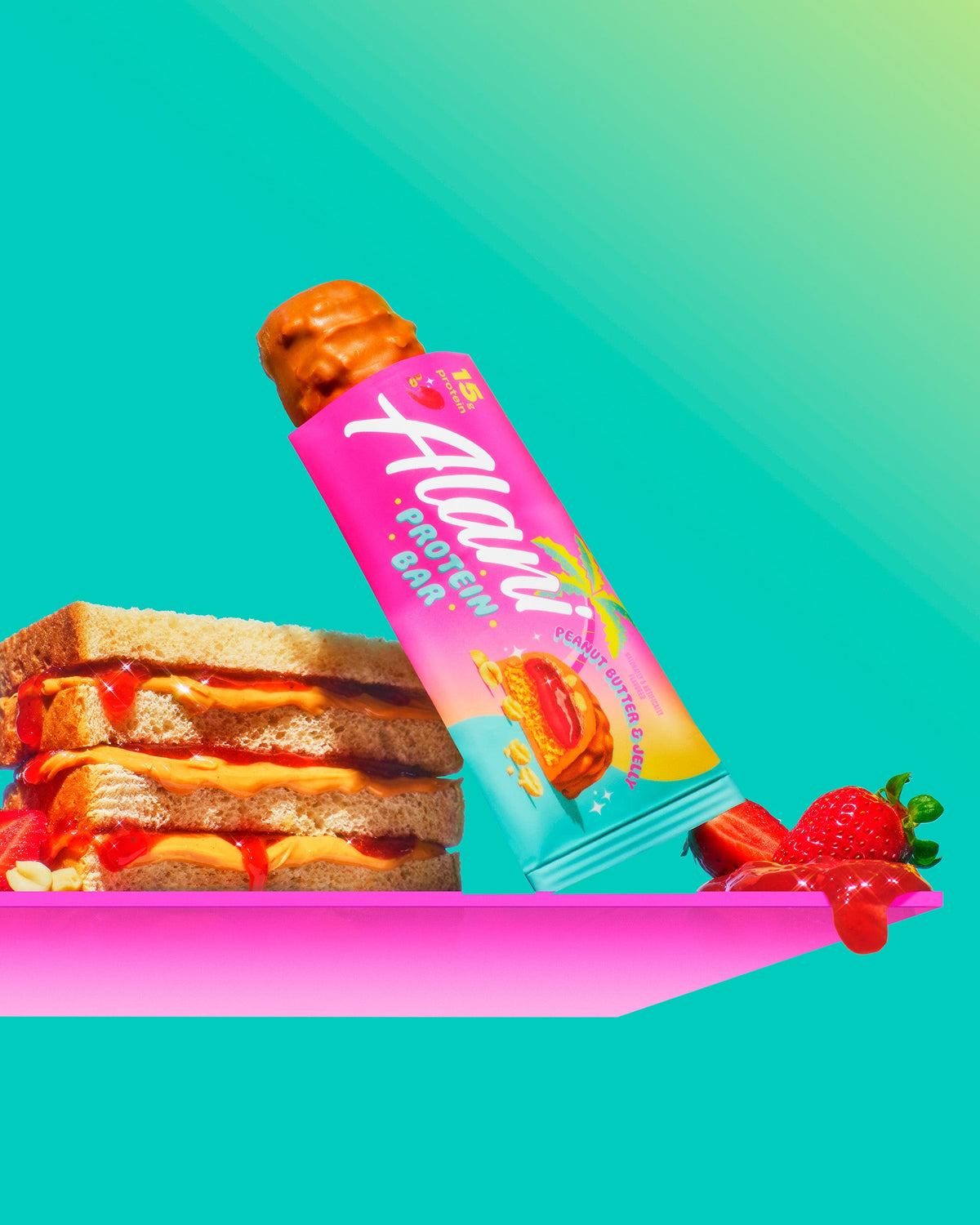 Peanut Butter and Jelly Protein Bars, 4-Pack