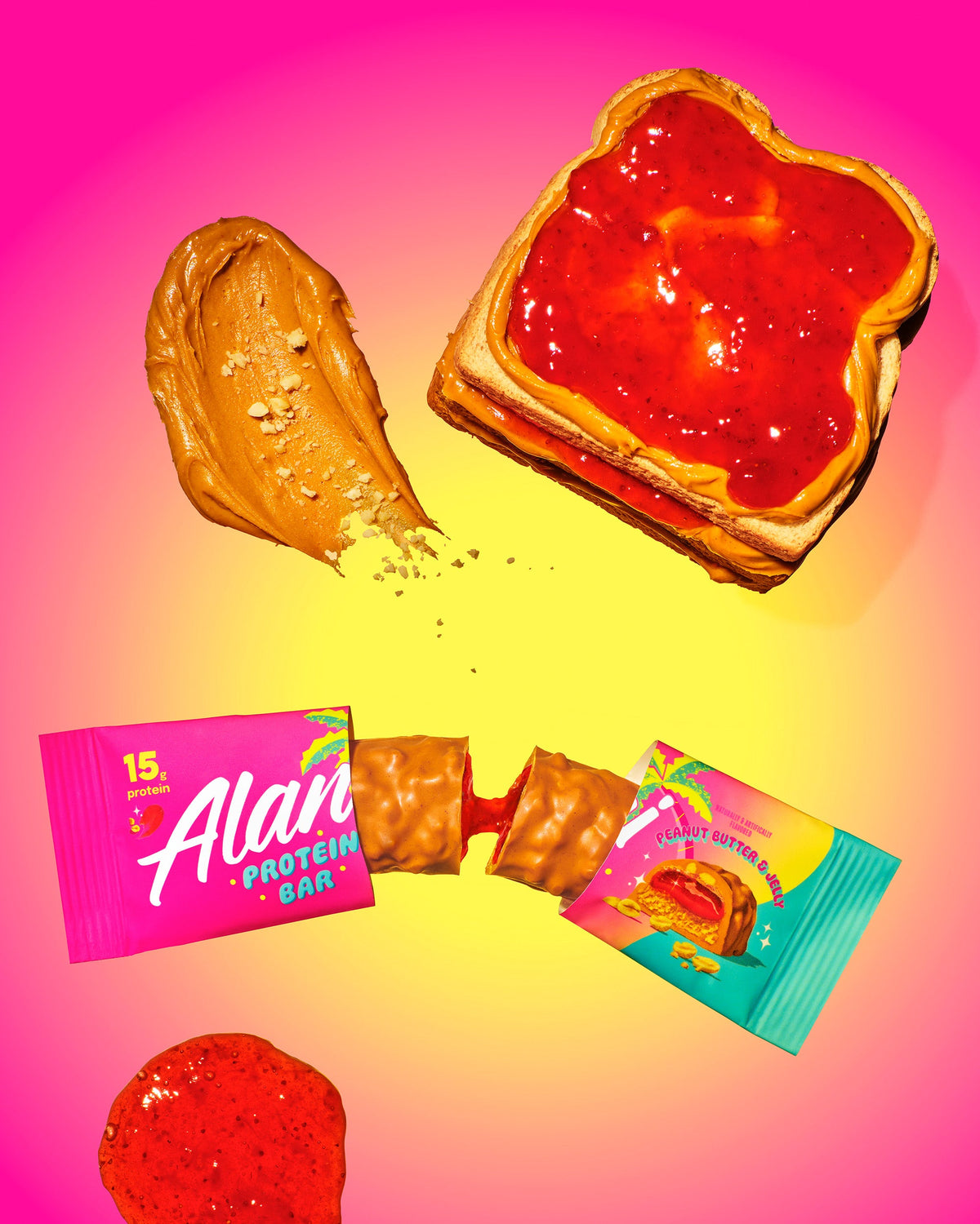Peanut Butter and Jelly Protein Bars, 4-Pack